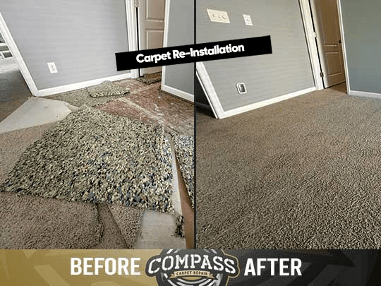 carpet reinstallation water damage cincinnati ohio