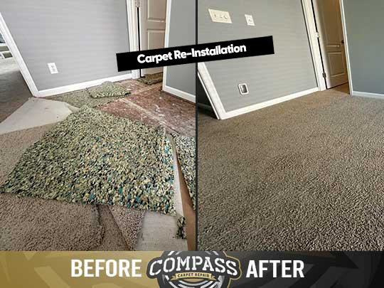 carpet reinstallation water damage cincinnati ohio