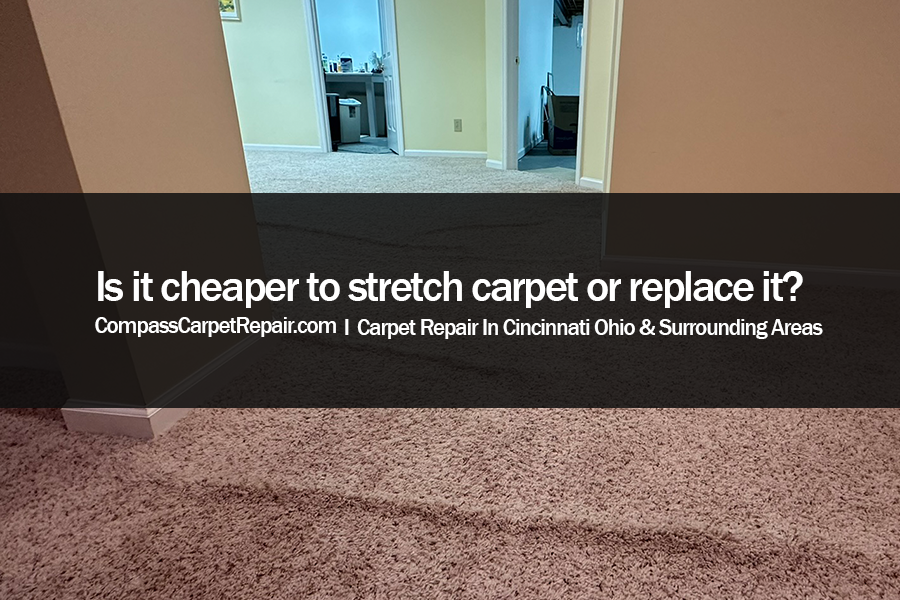Is it cheaper to stretch carpet or replace it?